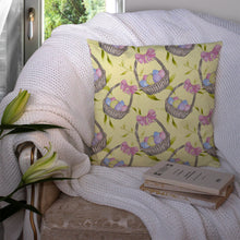 Load image into Gallery viewer, Easter Basket and Eggs Throw Pillow - 14x14 Decorative Pillow – Art for Your Home &amp; Patio BB7490PW1414