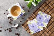 Load image into Gallery viewer, Watercolor Blue Flowers Foam Coaster  BB7491FC