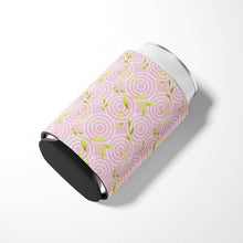 Load image into Gallery viewer, Gemoetric Circles on Pink Watercolor Can or Bottle Hugger BB7492CC