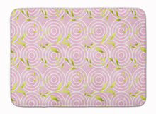 Load image into Gallery viewer, Gemoetric Circles on Pink Watercolor Machine Washable Memory Foam Mat BB7492RUG