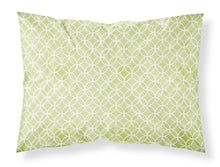 Load image into Gallery viewer, Gemoetric Circles on Green Watercolor Fabric Standard Pillowcase – Artistic Decorative Front, White Back BB7493PILLOWCASE