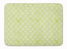 Load image into Gallery viewer, Gemoetric Circles on Green Watercolor Machine Washable Memory Foam Mat BB7493RUG