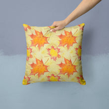 Load image into Gallery viewer, Fall Leaves Scattered Throw Pillow - 14x14 Decorative Pillow – Art for Your Home &amp; Patio BB7496PW1414