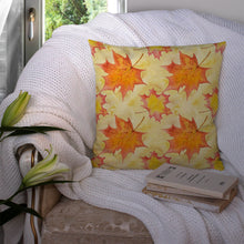 Load image into Gallery viewer, Fall Leaves Scattered Throw Pillow - 14x14 Decorative Pillow – Art for Your Home &amp; Patio BB7496PW1414
