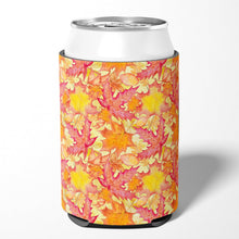 Load image into Gallery viewer, Fall Leaves Watercolor Red Can or Bottle Hugger BB7498CC