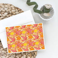 Load image into Gallery viewer, Fall Leaves Watercolor Red Greeting Cards -  Blank Note Cards – 8-Pack of Artist-Designed Cards with Envelopes