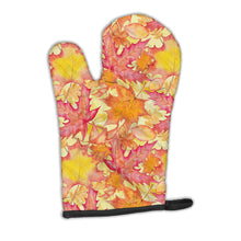 Load image into Gallery viewer, Fall Leaves Watercolor Red Oven Mitt BB7498OVMT