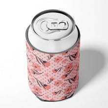 Load image into Gallery viewer, Pink Flowers and Polka Dots Can or Bottle Hugger BB7499CC