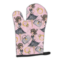 Load image into Gallery viewer, Watercolor Fashion Diva on Pink Oven Mitt BB7500OVMT