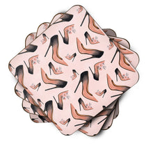 Load image into Gallery viewer, Watercolor Fashion Diva Shoes Foam Coaster  BB7504FC