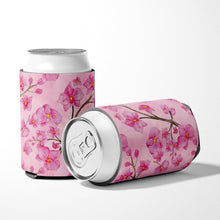 Load image into Gallery viewer, Watercolor Pink Flowers Can or Bottle Hugger BB7505CC