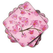 Load image into Gallery viewer, Watercolor Pink Flowers Foam Coaster  BB7505FC