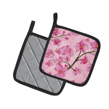Load image into Gallery viewer, Watercolor Pink Flowers Pot Holders - Set of 2 - Heat-Resistant Kitchen Essentials BB7505PTHD