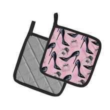 Load image into Gallery viewer, Fashion Diva Shoes and Perfume Pot Holders - Set of 2 - Heat-Resistant Kitchen Essentials BB7507PTHD