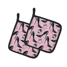 Load image into Gallery viewer, Fashion Diva Shoes and Perfume Pot Holders - Set of 2 - Heat-Resistant Kitchen Essentials BB7507PTHD