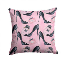 Load image into Gallery viewer, Fashion Diva Shoes and Perfume Throw Pillow - 14x14 Decorative Pillow – Art for Your Home &amp; Patio BB7507PW1414