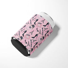 Load image into Gallery viewer, Watercolor Fashion Diva Shoes and accessories Can or Bottle Hugger BB7508CC