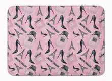 Load image into Gallery viewer, Watercolor Fashion Diva Shoes and accessories Machine Washable Memory Foam Mat BB7508RUG