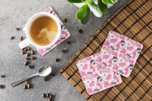 Load image into Gallery viewer, Watercolor Pink Flowers and Perfume Foam Coaster  BB7510FC