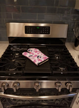 Load image into Gallery viewer, Watercolor Pink Flowers and Perfume Oven Mitt BB7510OVMT