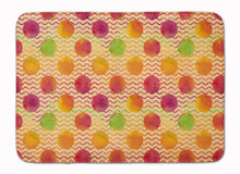 Load image into Gallery viewer, Watercolor Rainbow Dots and Sqiggles Machine Washable Memory Foam Mat BB7514RUG