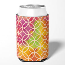 Load image into Gallery viewer, Watercolor Rainbow Geometric Circles Can or Bottle Hugger BB7515CC