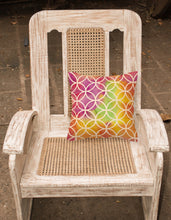 Load image into Gallery viewer, Watercolor Rainbow Geometric Circles Fabric Decorative Pillow BB7515PW1818