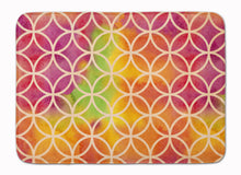 Load image into Gallery viewer, Watercolor Rainbow Geometric Circles Machine Washable Memory Foam Mat BB7515RUG