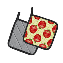 Load image into Gallery viewer, Watercolor Apples and Polkadots Pot Holders - Set of 2 - Heat-Resistant Kitchen Essentials BB7516PTHD