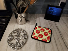 Load image into Gallery viewer, Watercolor Apples and Polkadots Pot Holders - Set of 2 - Heat-Resistant Kitchen Essentials BB7516PTHD