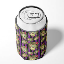 Load image into Gallery viewer, Watecolor Day of the Dead Halloween Can or Bottle Hugger BB7519CC