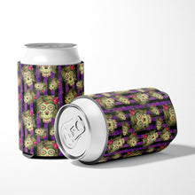 Load image into Gallery viewer, Watecolor Day of the Dead Halloween Can or Bottle Hugger BB7519CC