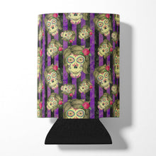 Load image into Gallery viewer, Watecolor Day of the Dead Halloween Can or Bottle Hugger BB7519CC