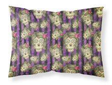 Load image into Gallery viewer, Watecolor Day of the Dead Halloween Fabric Standard Pillowcase – Artistic Decorative Front, White Back BB7519PILLOWCASE