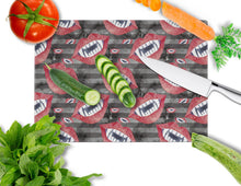 Load image into Gallery viewer, Watecolor Halloween Vampire Teeth Glass Cutting Boards – Durable, Decorative Kitchen Art Large BB7520LCB