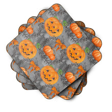 Load image into Gallery viewer, Watecolor Halloween Pumpkins Foam Coaster  BB7521FC