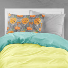 Load image into Gallery viewer, Watecolor Halloween Pumpkins Fabric Standard Pillowcase – Artistic Decorative Front, White Back BB7521PILLOWCASE