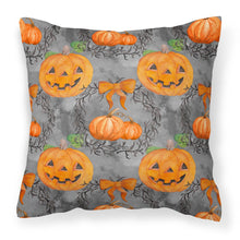 Load image into Gallery viewer, Watecolor Halloween Pumpkins Fabric Decorative Pillow BB7521PW1818