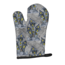Load image into Gallery viewer, Watecolor Halloween Haunted House Oven Mitt BB7522OVMT