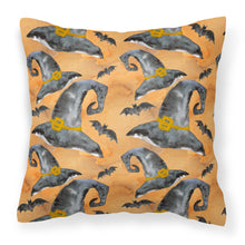 Load image into Gallery viewer, Watecolor Halloween Witches Hat Fabric Decorative Pillow BB7523PW1818