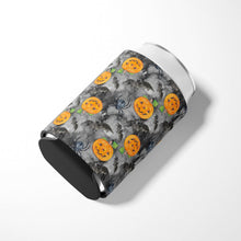 Load image into Gallery viewer, Watecolor Halloween Jack-O-Lantern Bats Can or Bottle Hugger BB7525CC