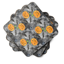Load image into Gallery viewer, Watecolor Halloween Jack-O-Lantern Bats Foam Coaster  BB7525FC