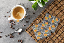 Load image into Gallery viewer, Watecolor Halloween Jack-O-Lantern Bats Foam Coaster  BB7525FC