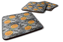 Load image into Gallery viewer, Watecolor Halloween Jack-O-Lantern Bats Foam Coaster  BB7525FC