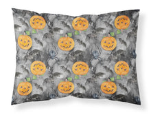 Load image into Gallery viewer, Watecolor Halloween Jack-O-Lantern Bats Fabric Standard Pillowcase – Artistic Decorative Front, White Back BB7525PILLOWCASE
