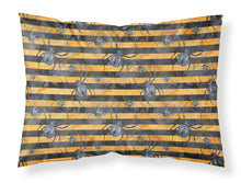 Load image into Gallery viewer, Watecolor Halloween Spiders Fabric Standard Pillowcase – Artistic Decorative Front, White Back BB7526PILLOWCASE