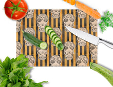 Load image into Gallery viewer, Watecolor Halloween Day of the Dead Head Glass Cutting Boards – Durable, Decorative Kitchen Art Large BB7527LCB