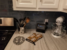 Load image into Gallery viewer, Watecolor Halloween Day of the Dead Head Oven Mitt BB7527OVMT