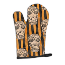 Load image into Gallery viewer, Watecolor Halloween Day of the Dead Head Oven Mitt BB7527OVMT