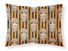 Load image into Gallery viewer, Watecolor Halloween Day of the Dead Head Fabric Standard Pillowcase – Artistic Decorative Front, White Back BB7527PILLOWCASE